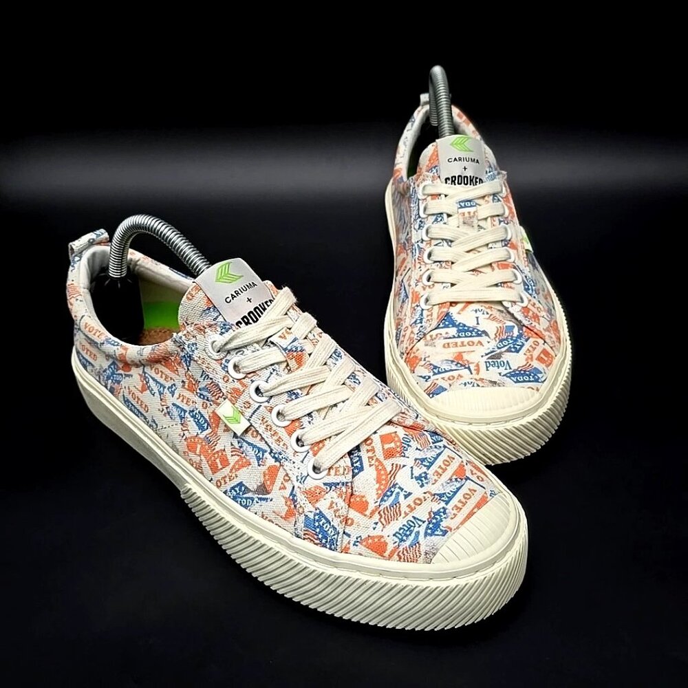 Cariuma + Crooked Voted Canvas Sneakers Women’s Size 9.5 Men’s Size 8 - Picture 9 of 12